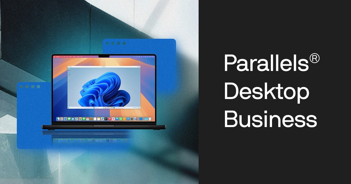 Parallels Desktop 26 Business Edition box art for running Windows on a Mac
