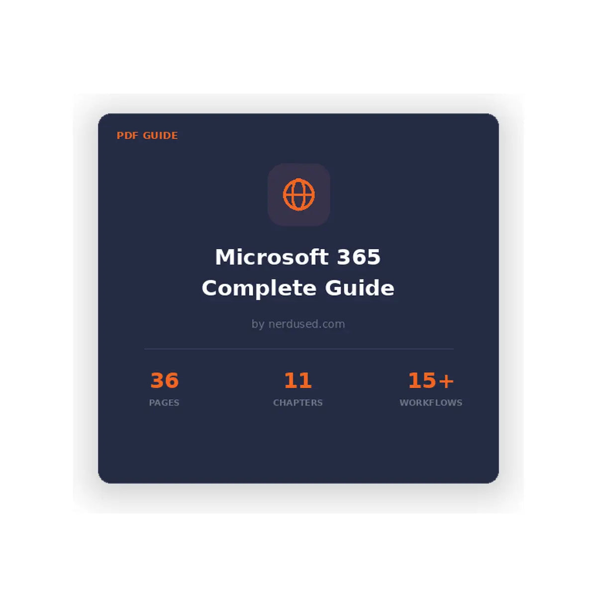 Cover of the Nerdused Microsoft 365 setup and migration expert guide