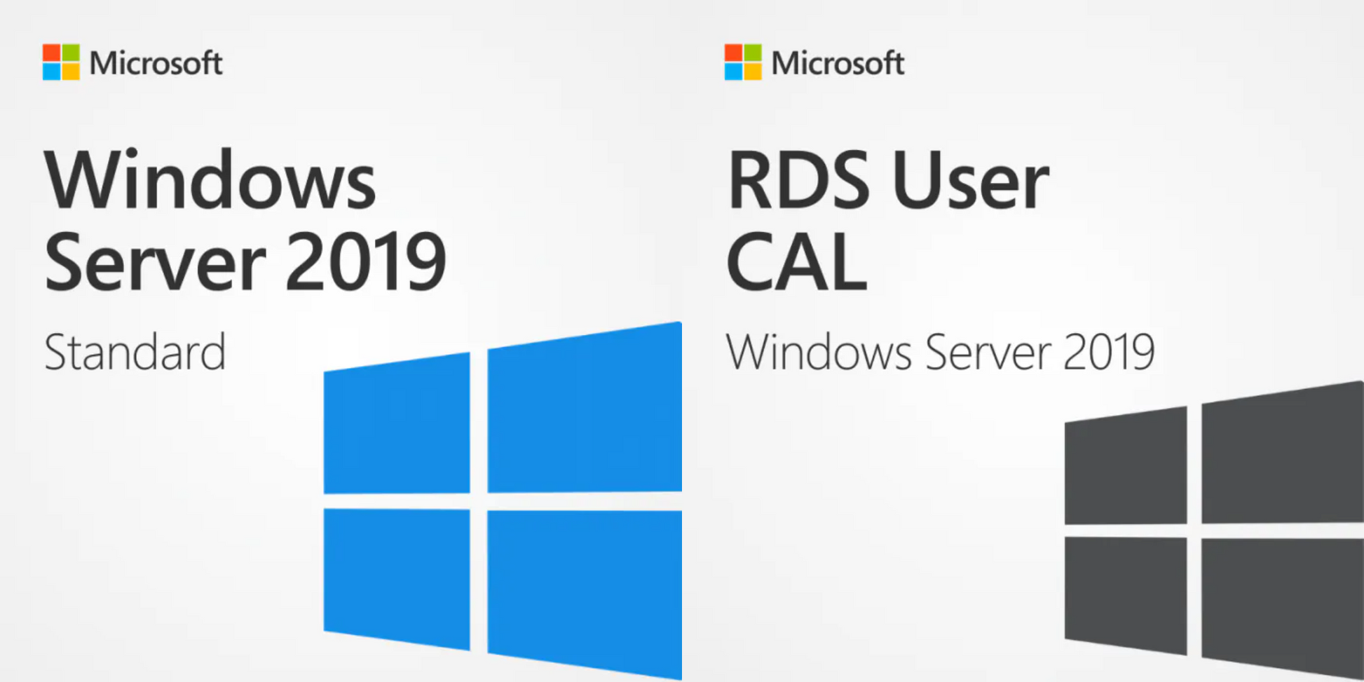 Windows Server 2019 Standard and RDS CAL bundle contents overview